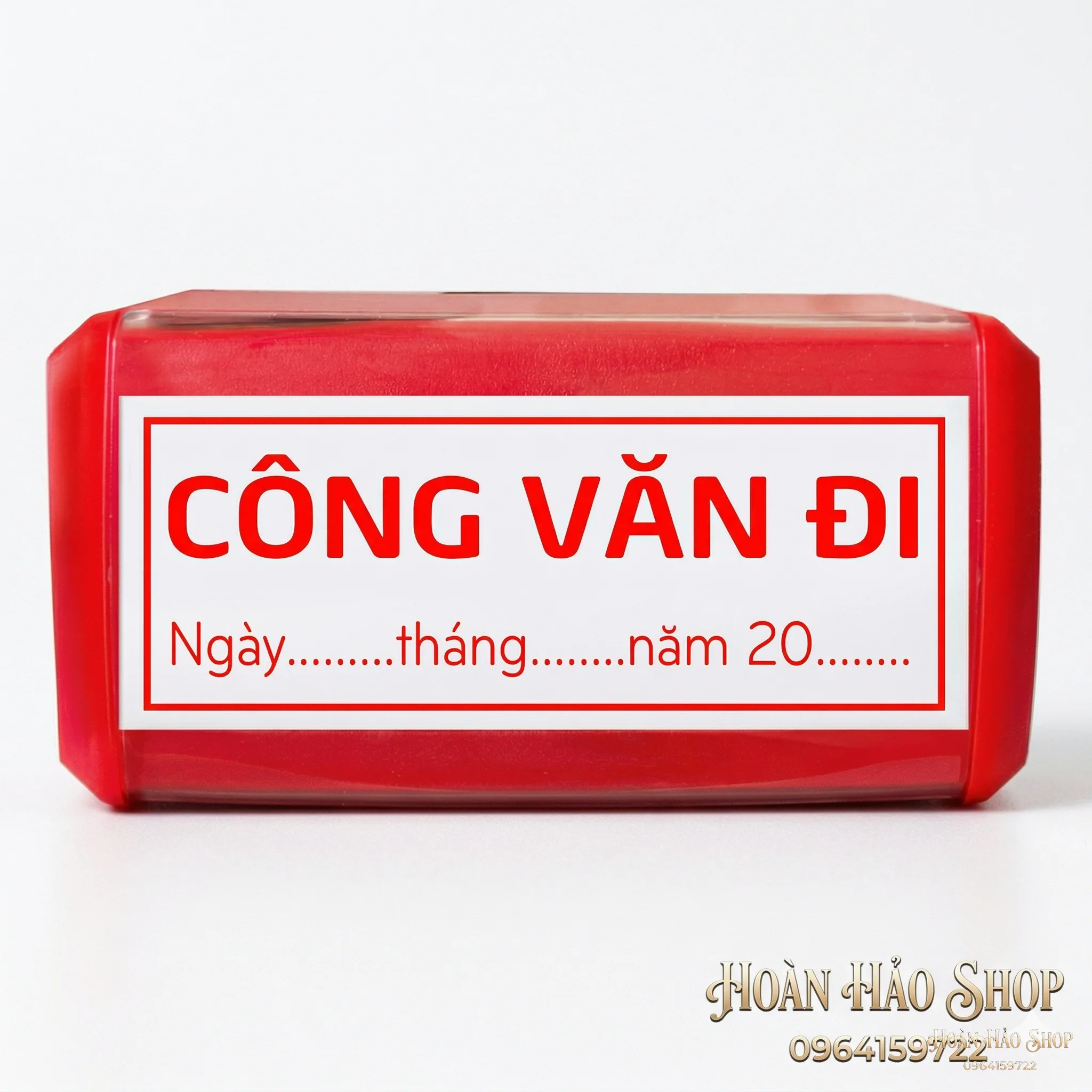Con dấu công văn đi mẫu đơn giản