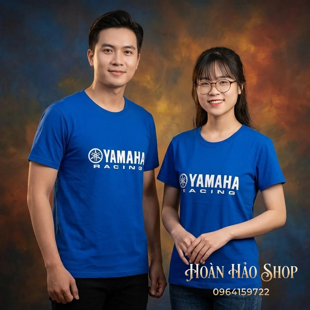 Mẫu Áo Thun Đồng Phục Cổ Tròn Công Ty Yamaha