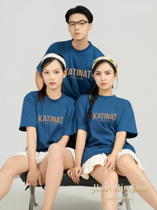 Đồng Phục Áo Thun Cổ Tròn Hato Màu Xanh Navy