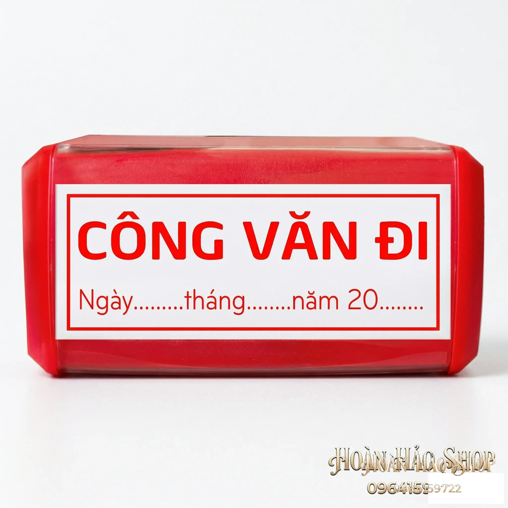 Con dấu công văn đi mẫu đơn giản