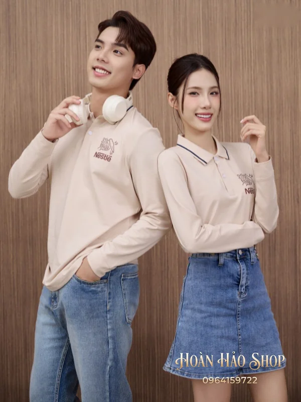 Áo Đồng Phục Công Ty Dài Tay Nestle