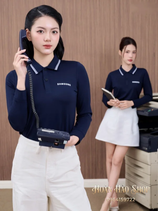 Áo Đồng Phục Công Ty Dài Tay Samsung