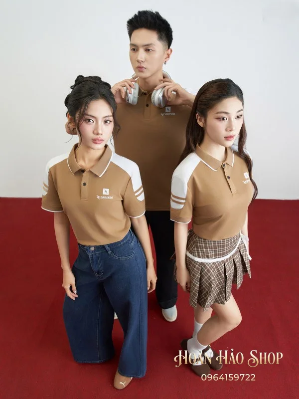 Áo Đồng Phục Công Ty Ecotton 2 Màu Cafe