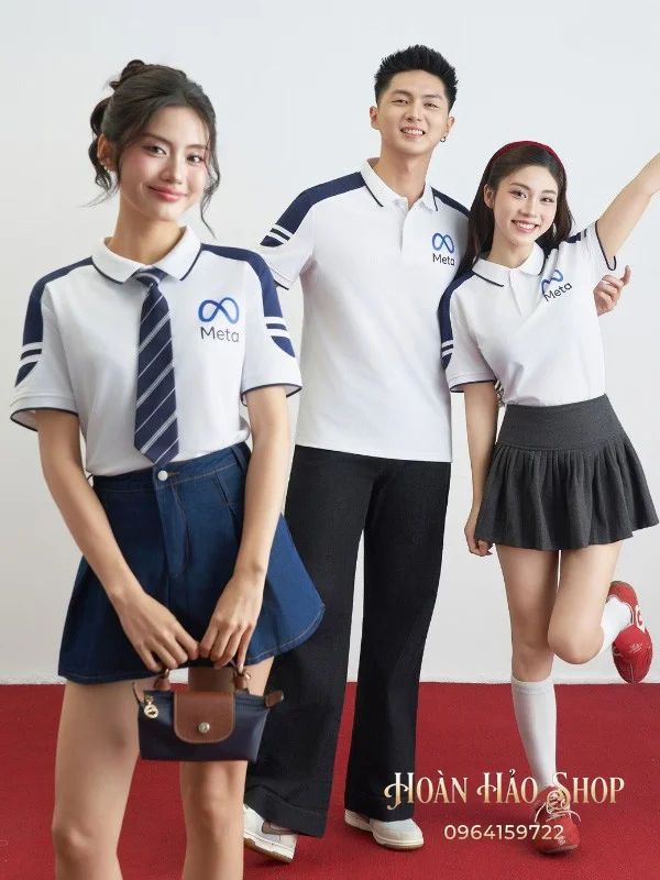 Áo Đồng Phục Công Ty Ecotton 2 Màu Trắng Gạo