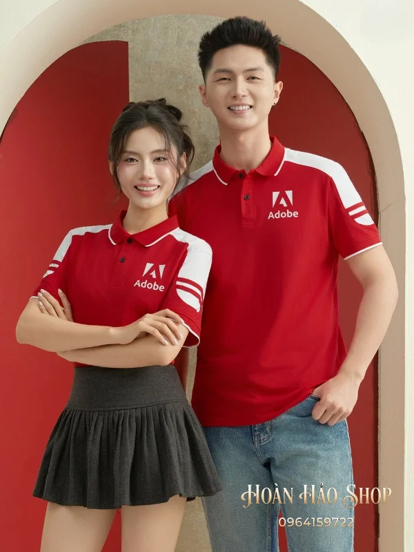 Áo Đồng Phục Công Ty Ecotton 2 Màu Đỏ