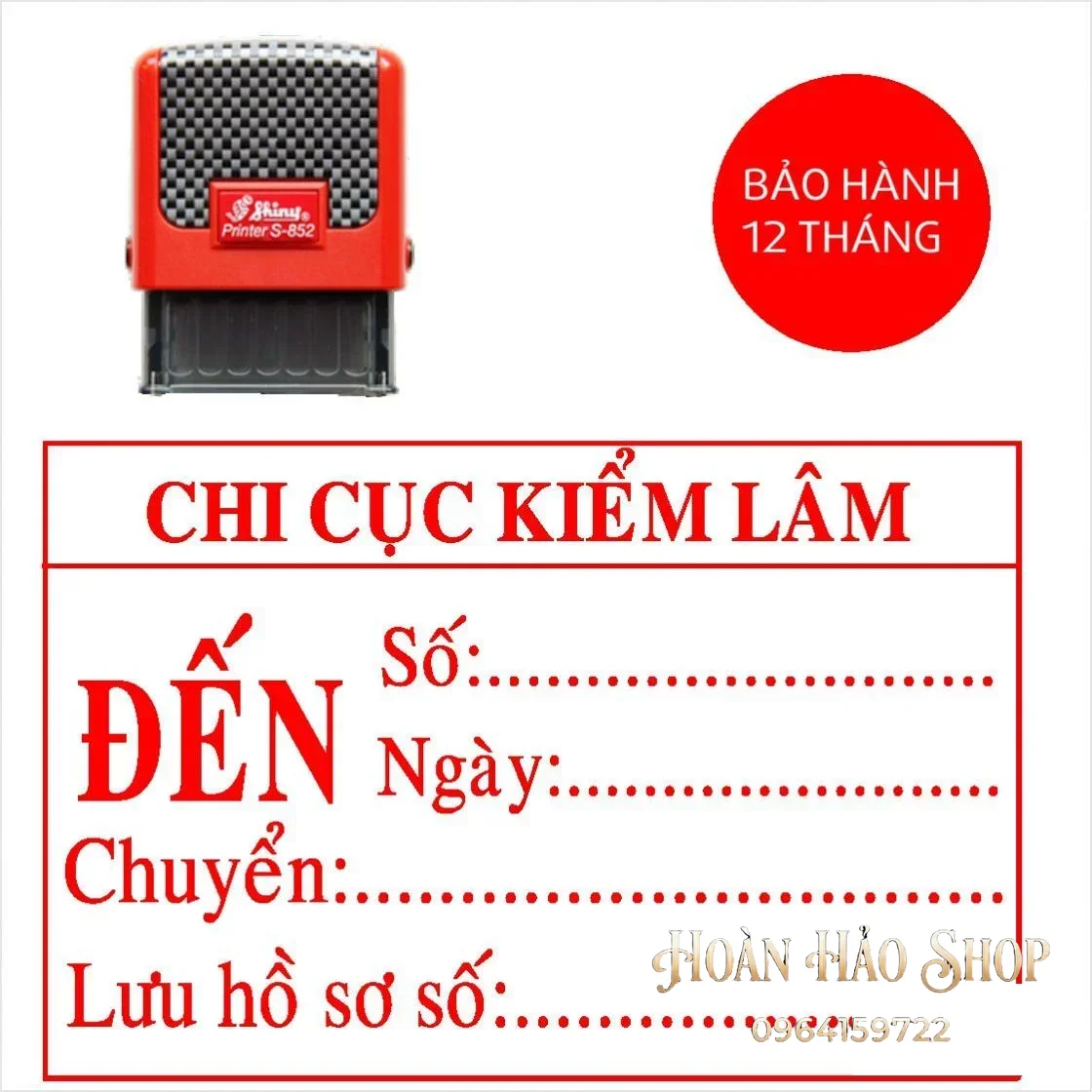 Con dấu công văn đến mẫu Chi cục kiểm lâm
