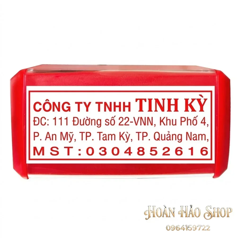 Con dấu vuông mã số thuế mẫu thông dụng