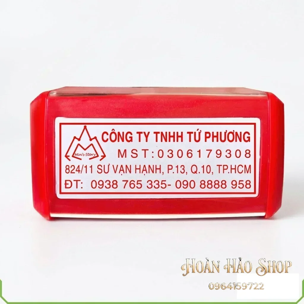 Khắc con dấu vuông MST lấy liền