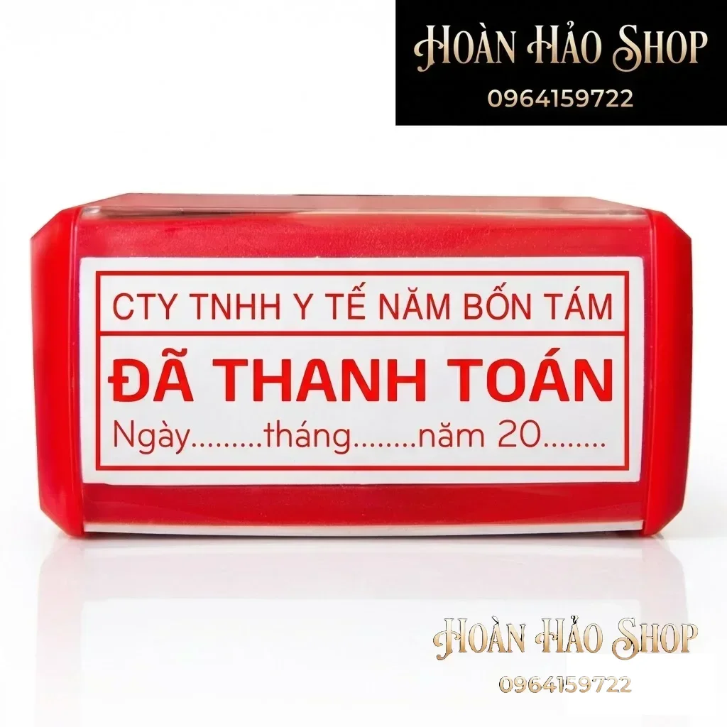 Con dấu đã thanh toán mẫu thông dụng