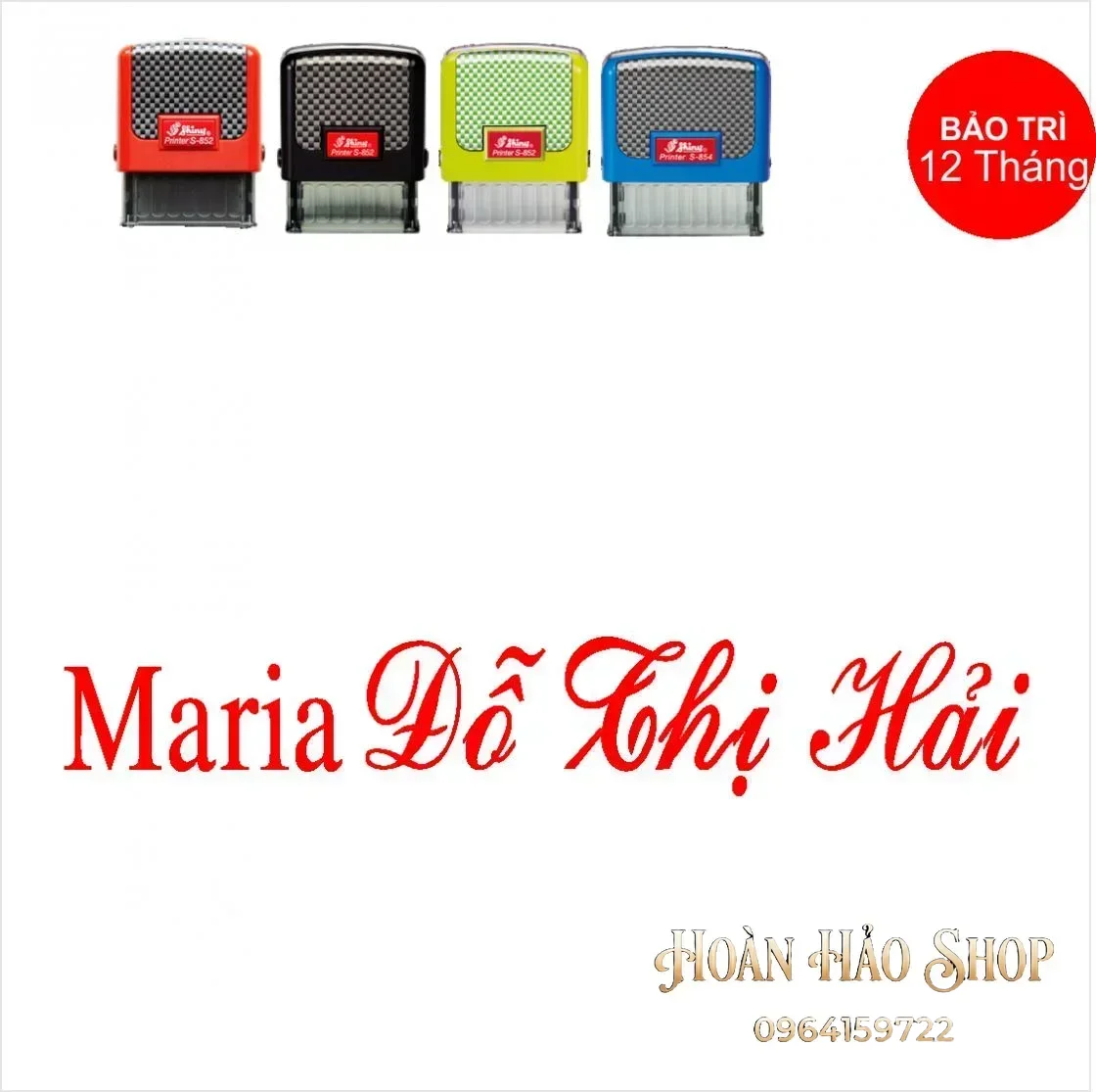 Con dấu tên Maria Hoa Nghiên