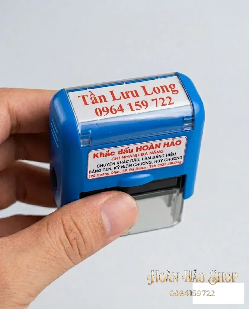 Khắc con dấu tên chức danh có số điện thoại