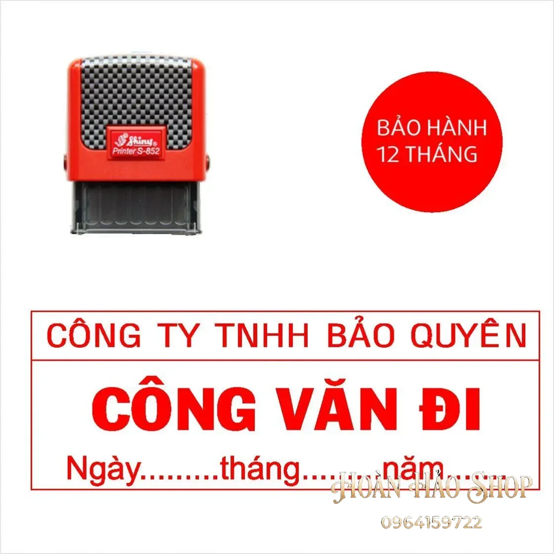 Con dấu công văn đi có tên công ty