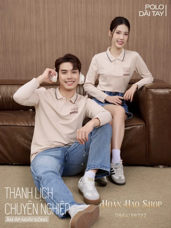 Áo Đồng Phục Công Ty Dài Tay Nestle