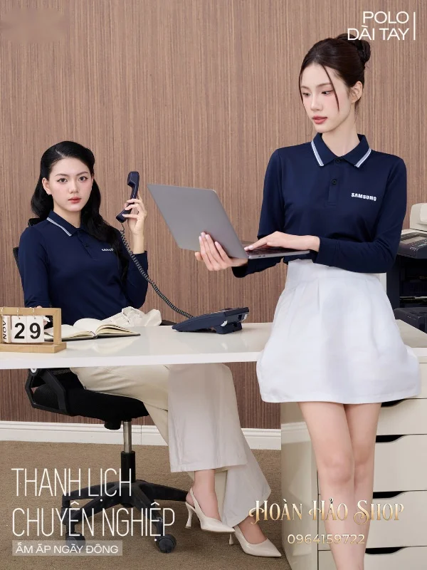 Áo Đồng Phục Công Ty Dài Tay Samsung