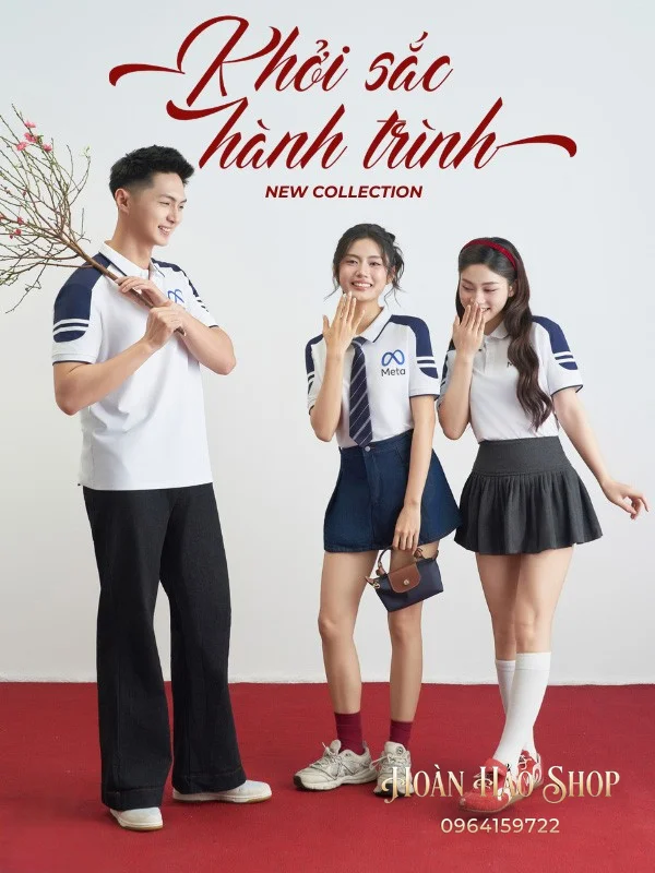 Áo Đồng Phục Công Ty Ecotton 2 Màu Trắng Gạo