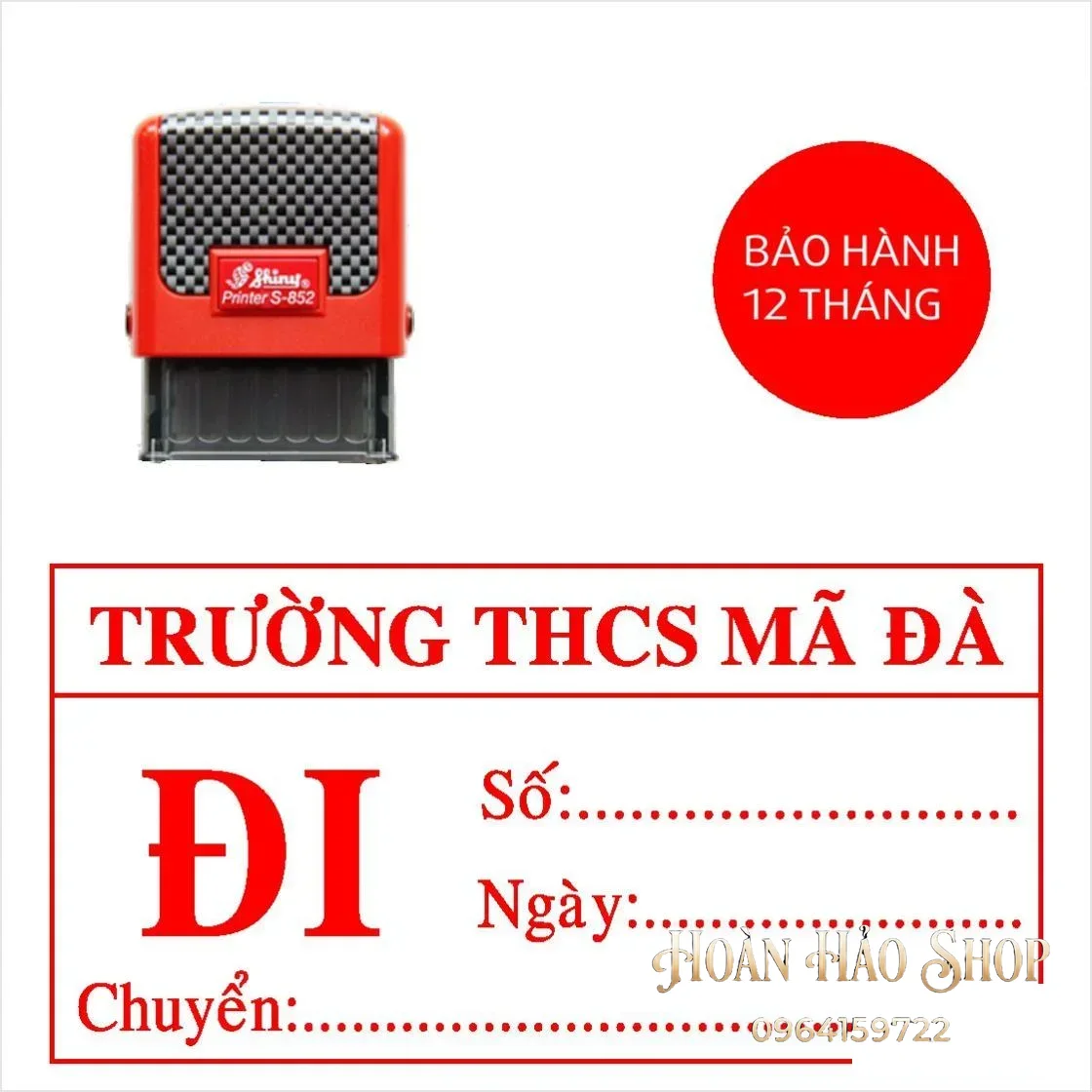 Con dấu công văn đi trường THCS