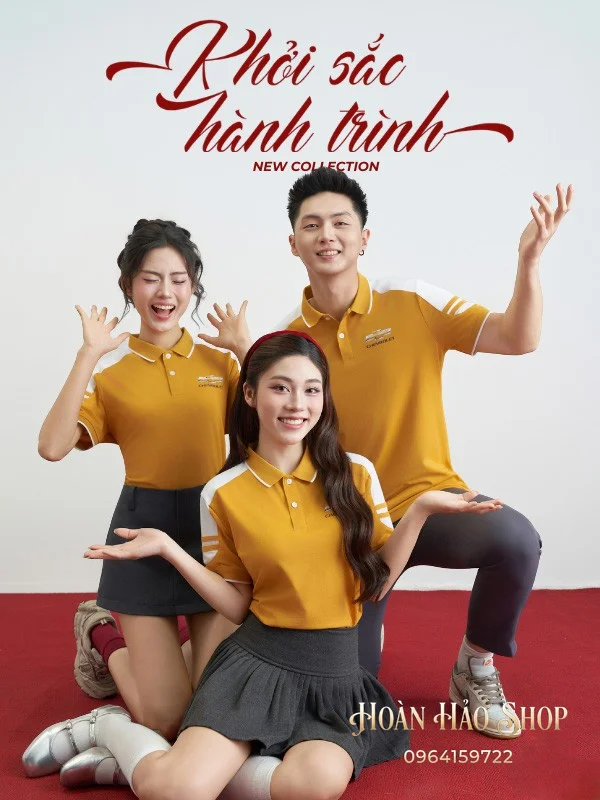 Áo Đồng Phục Công Ty Ecotton 2 Màu Vàng Cúc