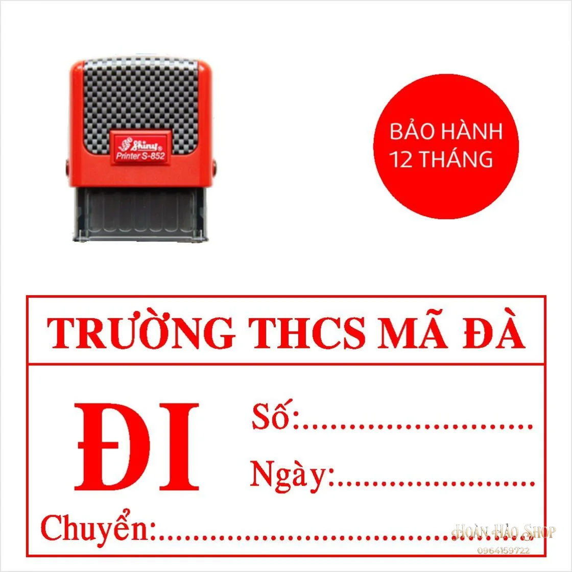 Con dấu công văn đi trường THCS