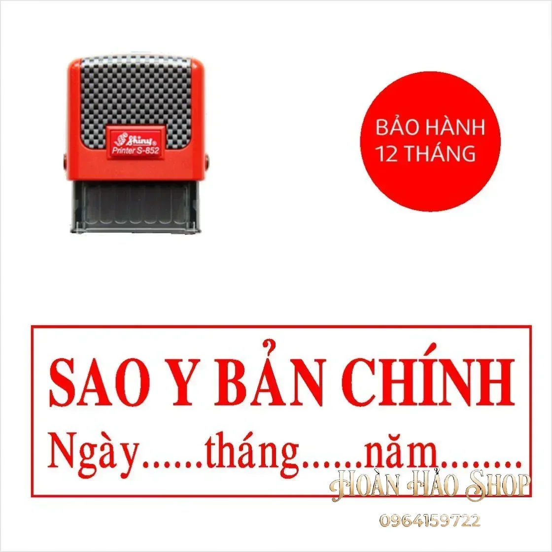 Con dấu sao y bản chính