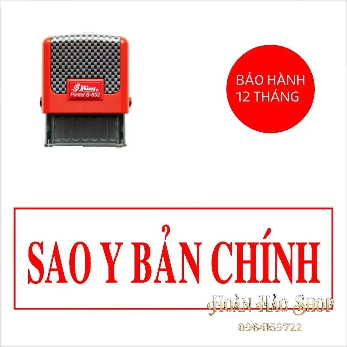 Con dấu sao y bản chính mẫu thông dụng