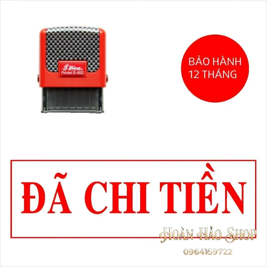 Con dấu đã chi tiền mẫu thông dụng