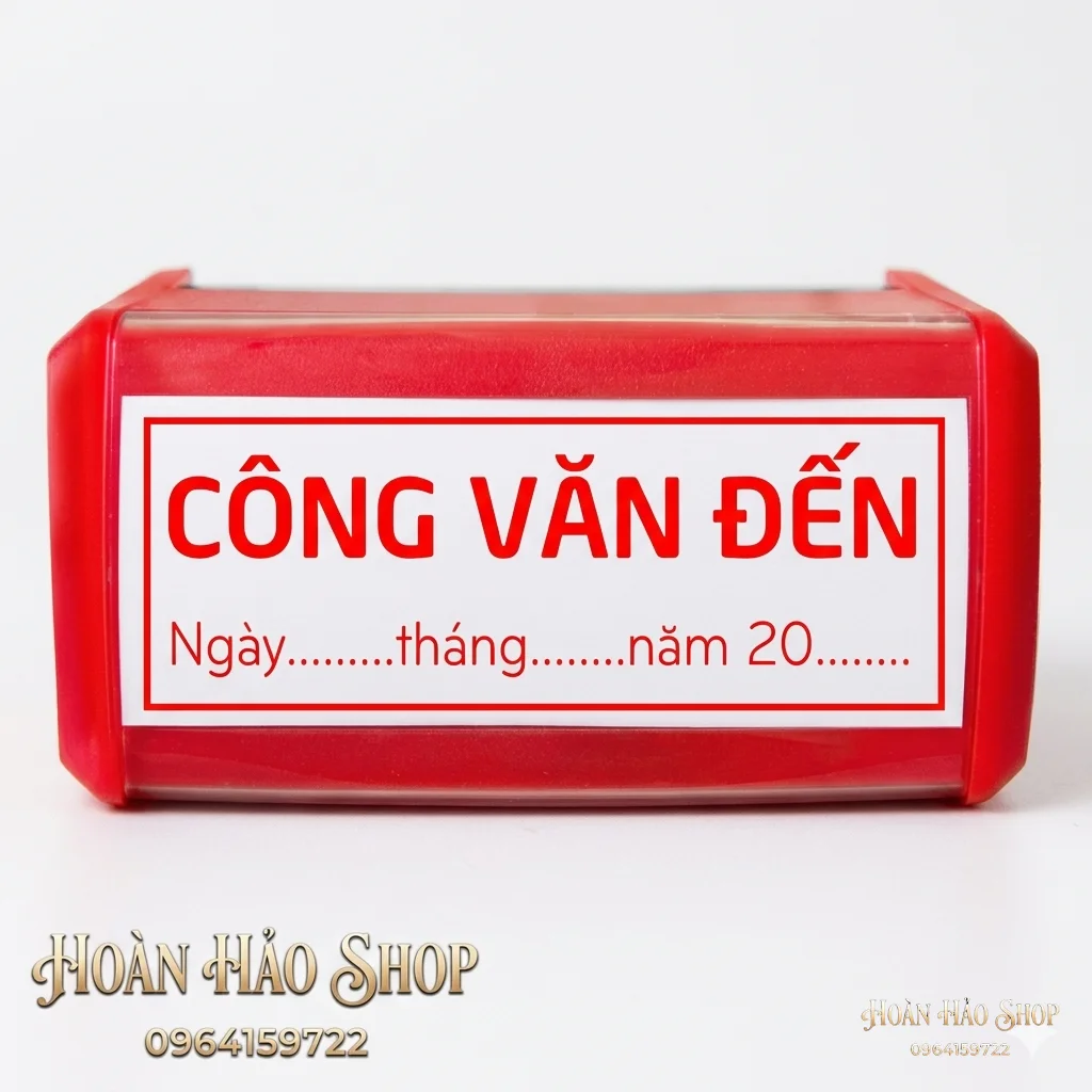 Con dấu công văn đến mẫu thông dụng