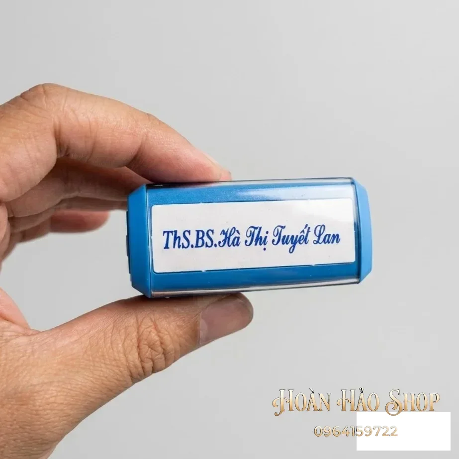 Khắc con dấu tên bác sĩ chữ hoa nghiên