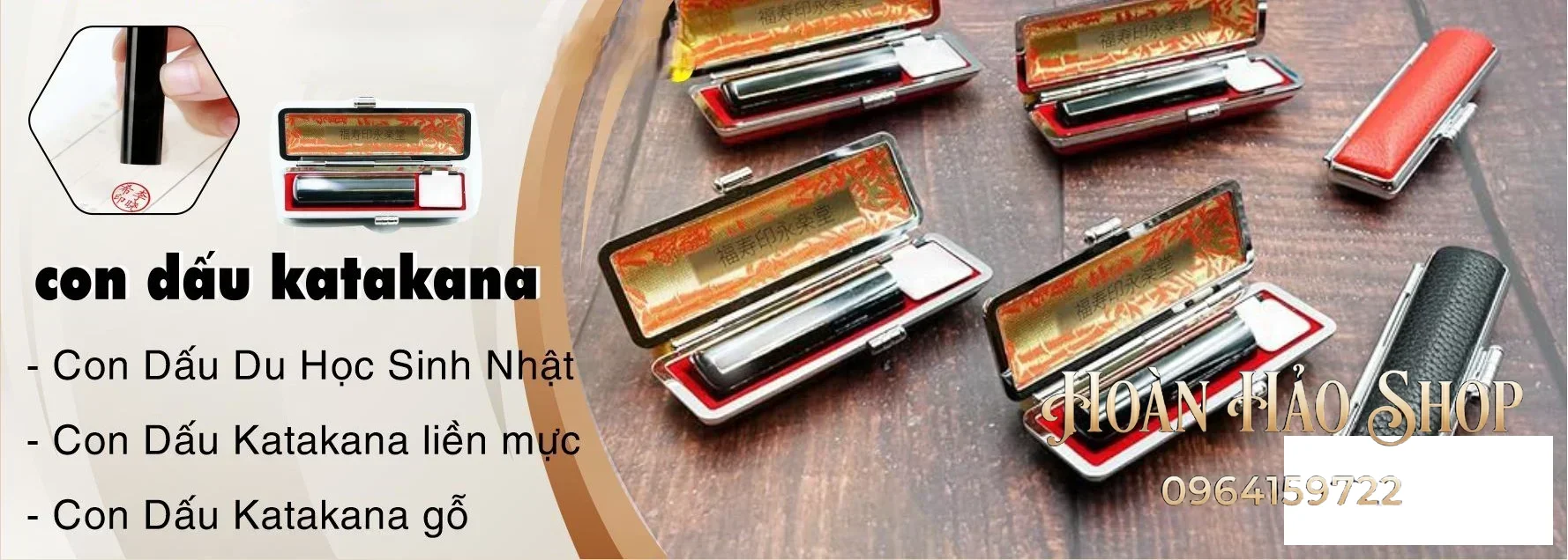 Làm con dấu tên tiếng Nhật lấy liền