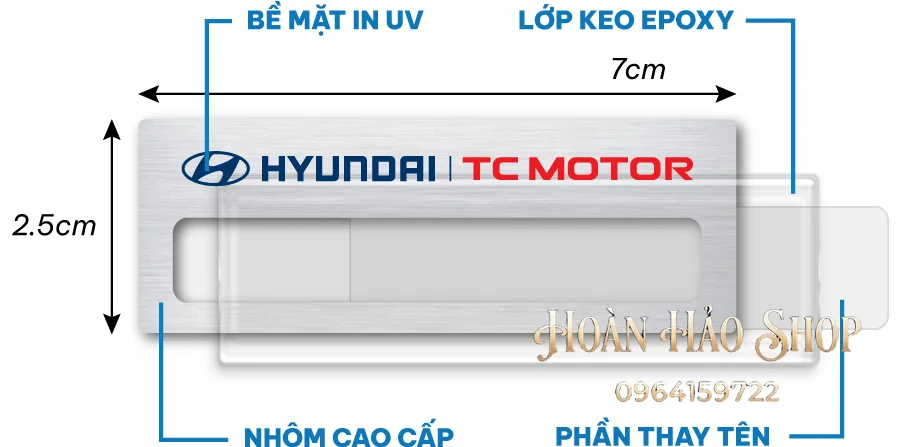 bảng tên thay tên chất liệu nhôm theo yêu cầu