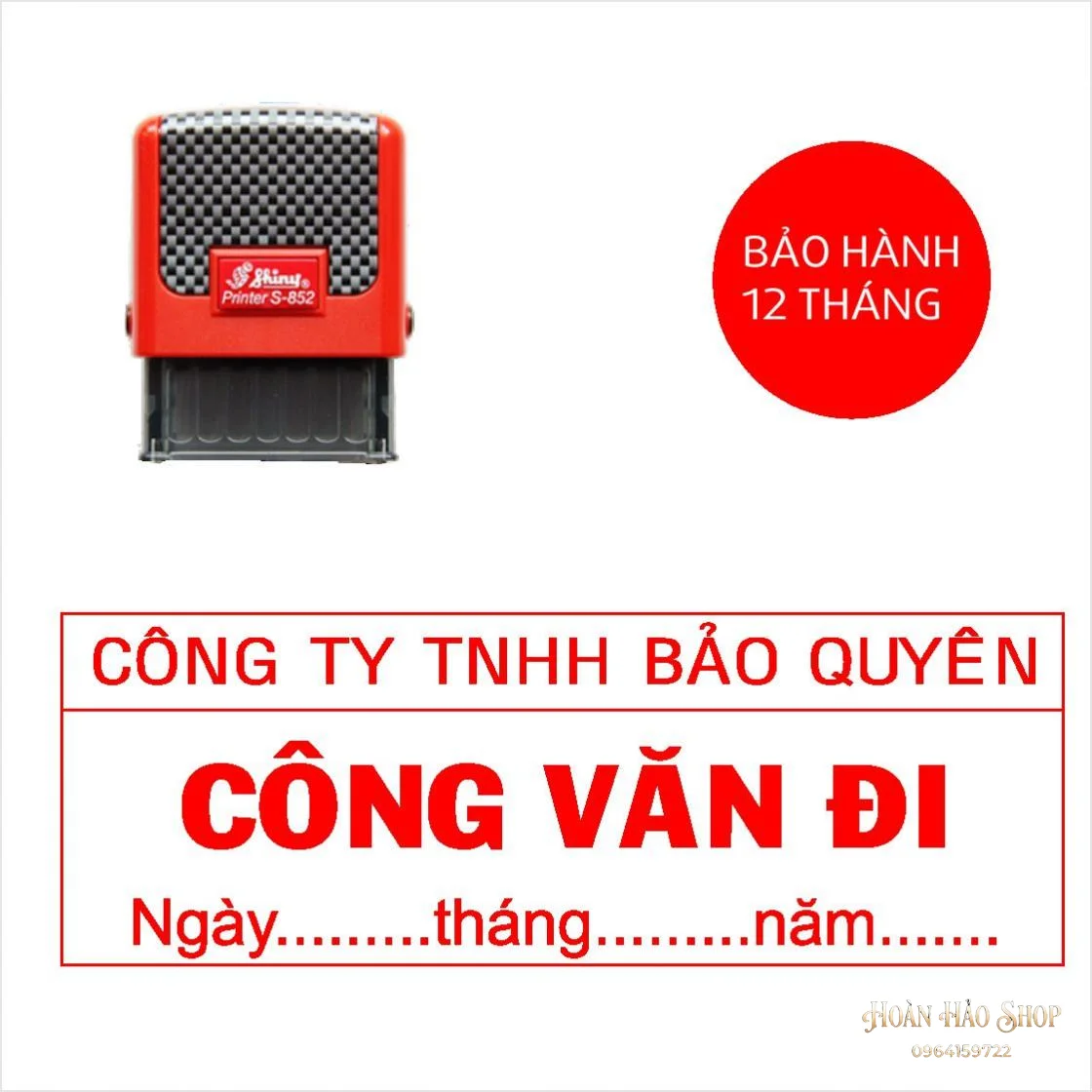 Con dấu công văn đi có tên công ty