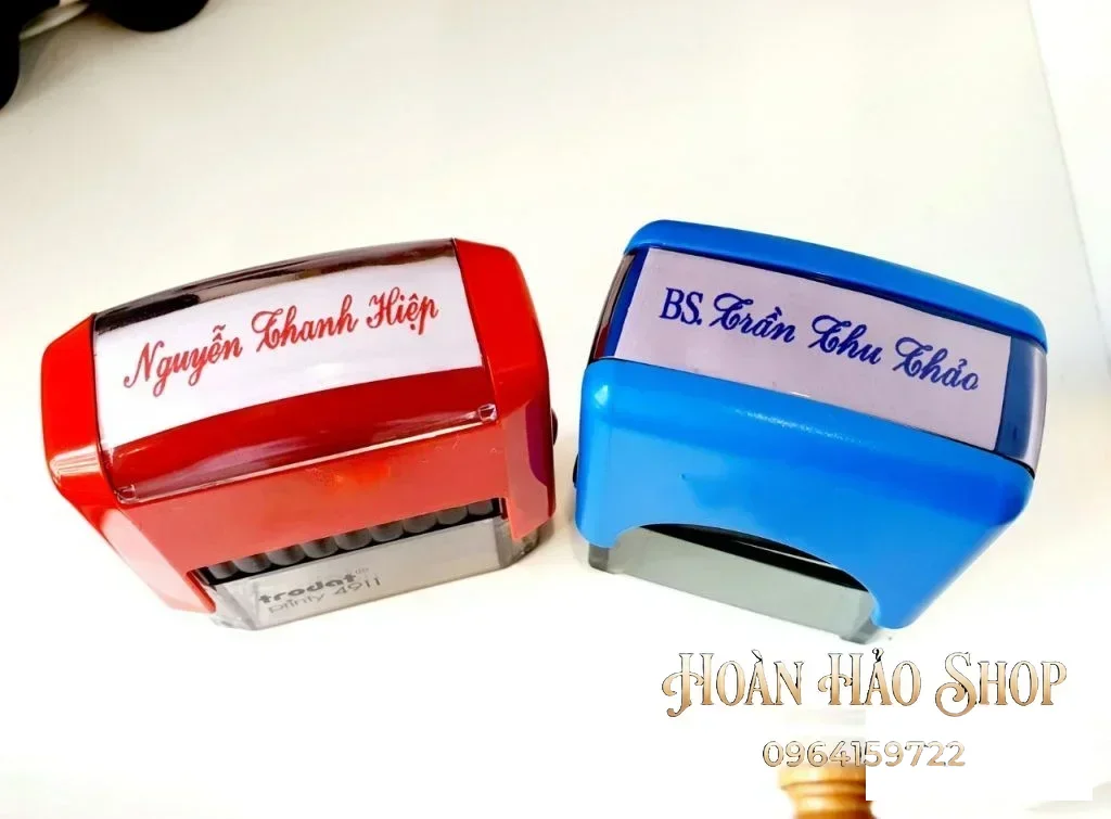 Con dấu tên bác sĩ chuyên khoa, hoa nghiên