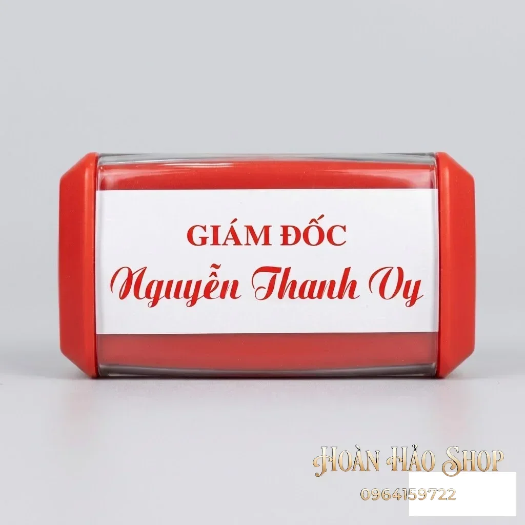 Con dấu tên chữ in Hoa tiếng việt