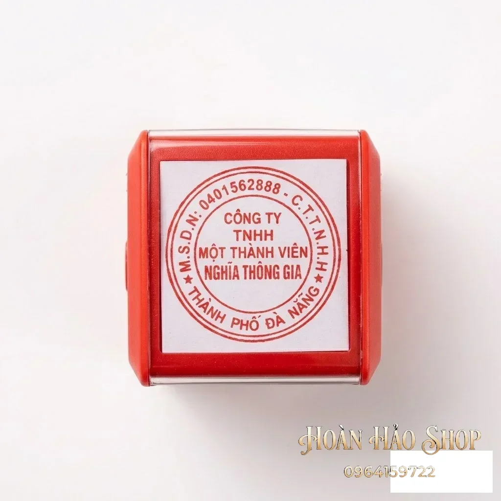 Khắc con dấu tròn công ty trách nhiệm hữu hạn lấy liền