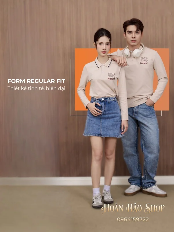 Áo Đồng Phục Công Ty Dài Tay Nestle