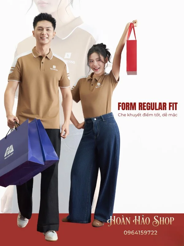 Áo Đồng Phục Công Ty Ecotton 2 Màu Cafe