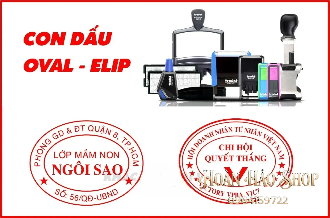 Khắc con dấu oval lấy liền