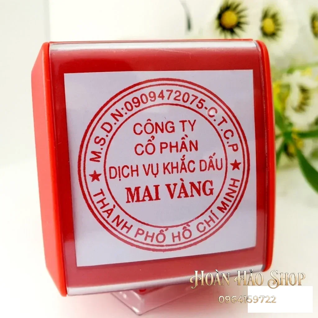 Khắc con dấu tròn mẫu doanh nghiệp