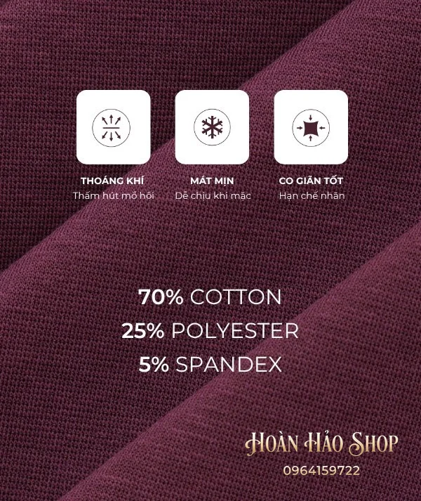 Áo Đồng Phục Công Ty Ultimate Cổ Tròn Màu Xanh Iris Phối Màu Kem Chesse