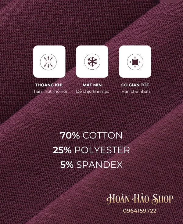 Áo Đồng Phục Công Ty Ultimate Cổ Tròn Màu Đỏ Đô Phối Be