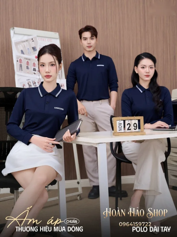 Áo Đồng Phục Công Ty Dài Tay Samsung