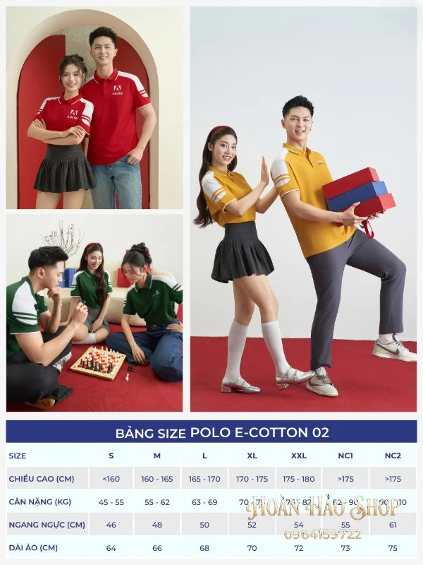 Áo Đồng Phục Công Ty Ecotton 2 Màu Trắng Gạo