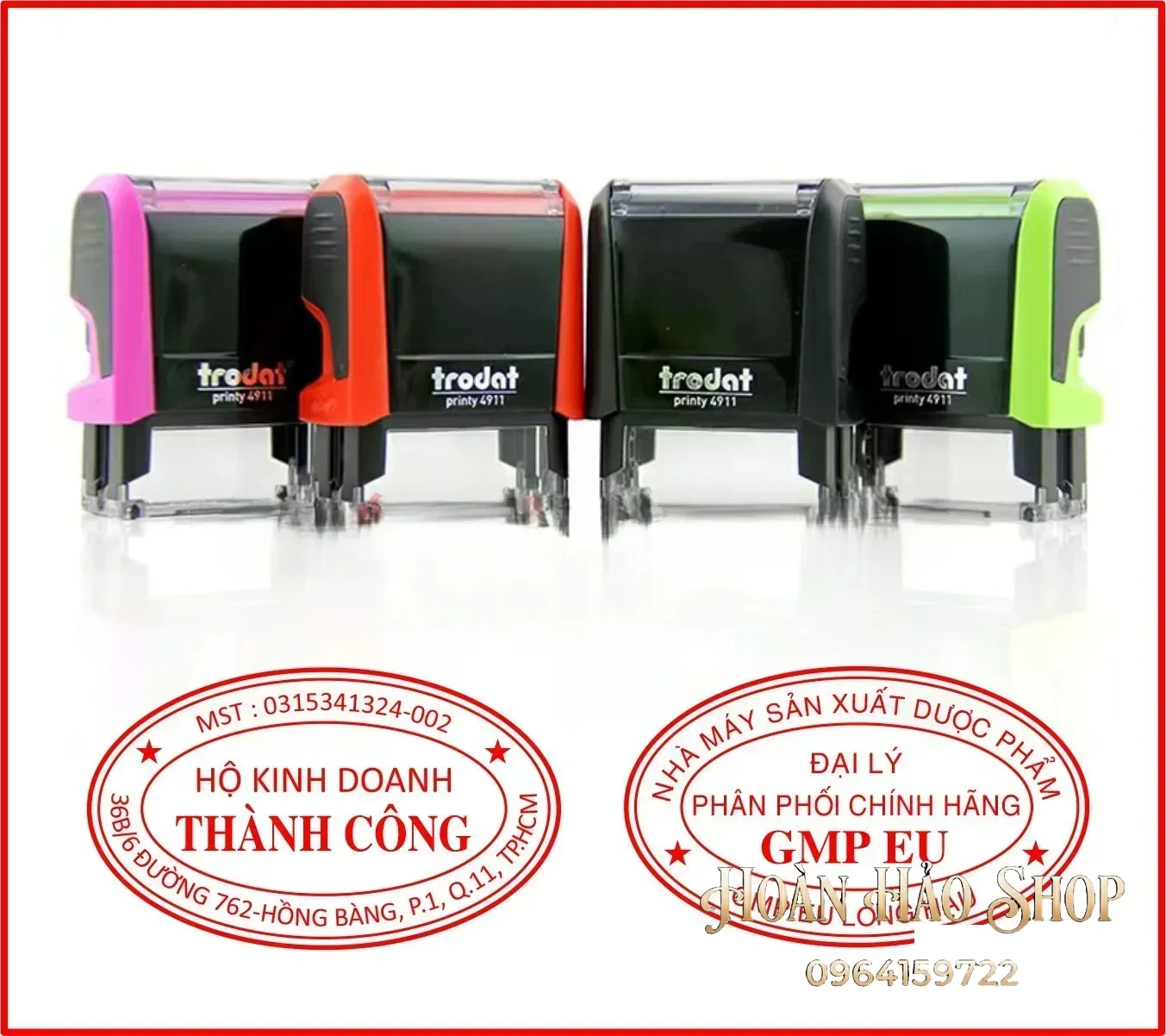 Khắc con dấu oval lấy liền