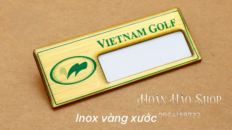 Thẻ tên thay tên chất liệu Inox